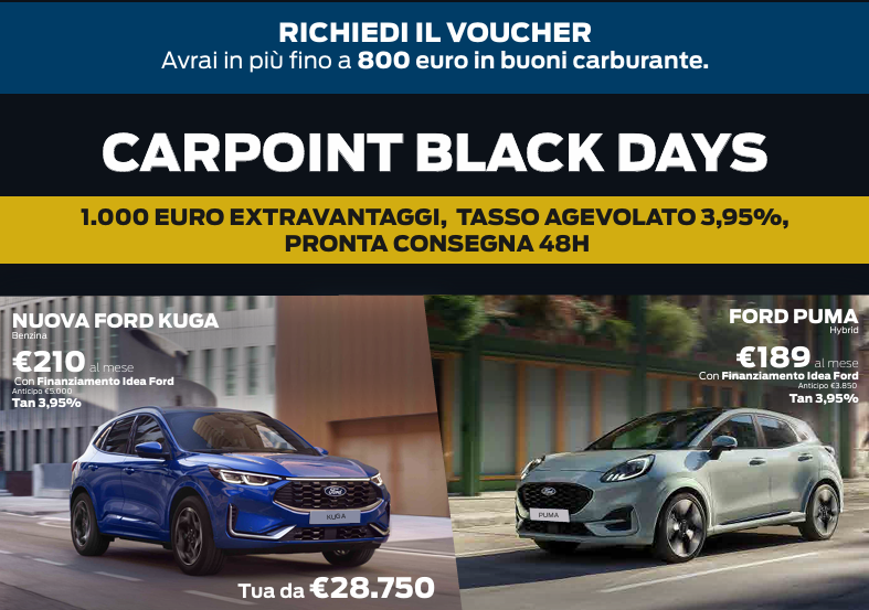 Al momento stai visualizzando CARPOINT BLACK DAYS