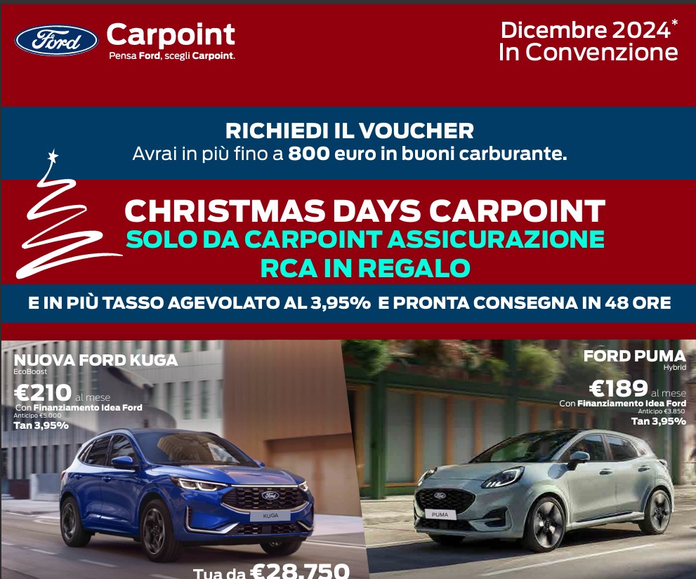 Scopri di più sull'articolo Christmas Days Carpoint!